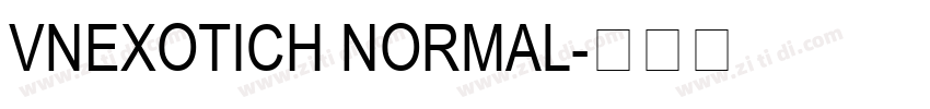 VnExoticH Normal字体转换